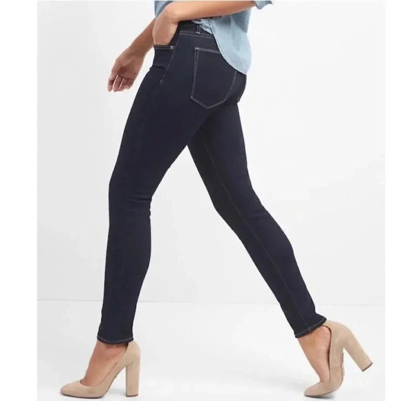 GAP Stretch True Skinny Rinsed Denim Jeans Size 29 - Picture 3 of 10